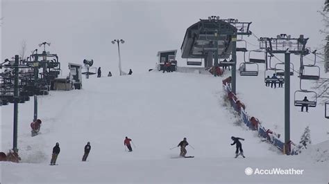 Snowboarders And Skiers Hit The Slopes After Some Early Winter Weather