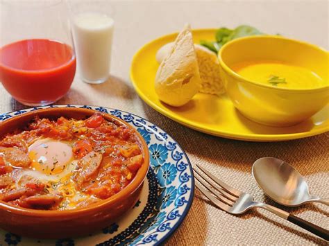 渡辺早織 今日の朝ごはん イスラエルの朝ごはん シャクシュカを作ってみました 早織飯 Mybreakfast 今日の朝ごはん シャ