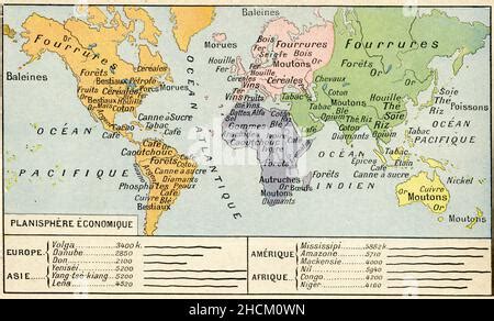 Carte Ancienne Planisphere Stock Photo Alamy