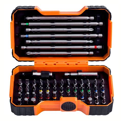 Bahco 59 S54BC Colour Coded Screwdriver Bit Set X54 Pcs Power Tool World