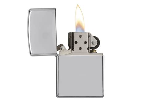 Zippo High Polish Chrome Lighter Poleret Krom