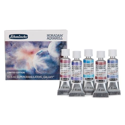 Schmincke Horadam Super Granulating Watercolor 5ml Galaxy Set Of 5 Colors Jerry S Artarama