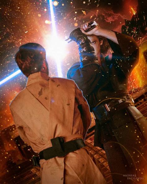 Anakin Obi Wan Duel On Mustafar Pin Town