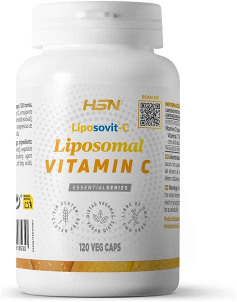 HSN Vitamina C Liposomal 500mg Liposovit 120 Cápsulas Vegetales