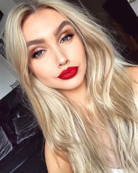 Pinterest Esib123 Red Lipstick Makeup Blonde Red Lips Makeup Look Red Lipstick Makeup