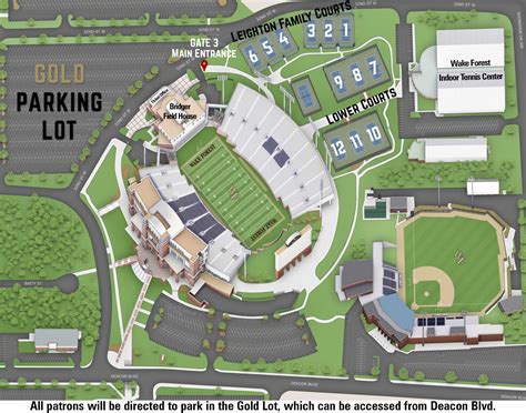 Wake Forest Football Stadium Seating Chart