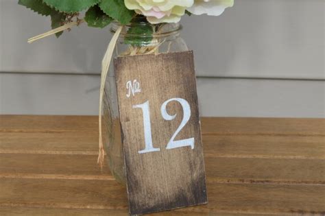 rustic wedding table numbers wood table numbers country