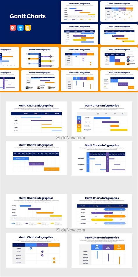 Gantt Chart PowerPoint Template/Google Slides/Keynote Template - SlideNow