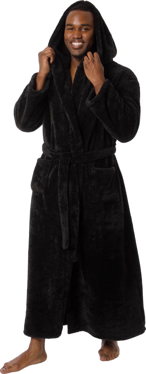 Ross Michaels Mens Robe Big And Tall With Hood Long Plush 400gsm Luxury