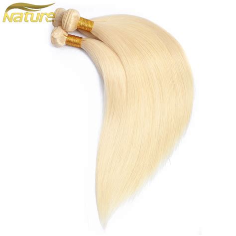 Naturehere Malaysian Straight Human Hair Bundles 613 Blonde 3 Pcs Honey