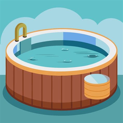 Arte Y Ilustraci N Vectorial De Clipart De Ba Era De Jacuzzi Caliente