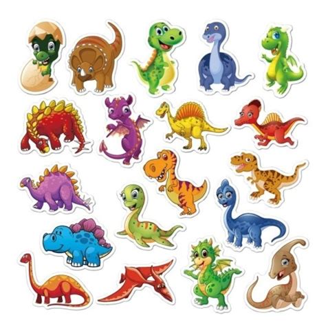 50 Adesivos Dinossauros Modelo 2 Parcelamento Sem Juros