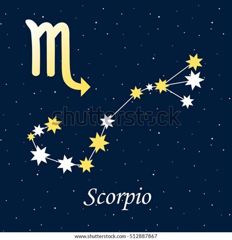 Constellation Scorpio Zodiac Horoscope Astrology Stars Stock Vector Royalty Free 512887867