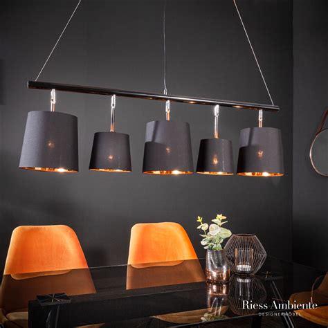 Elegante Hängeleuchte LEVELS 100cm schwarz gold Pendelleuchte mit