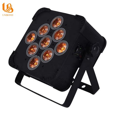 LED Stage Light 9X18W RGBWA UV 6in1 Wireless Battery Operated PAR Light