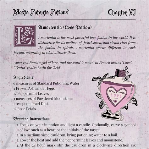 Harry Potter Amortentia Potion Recipe | Bryont Blog