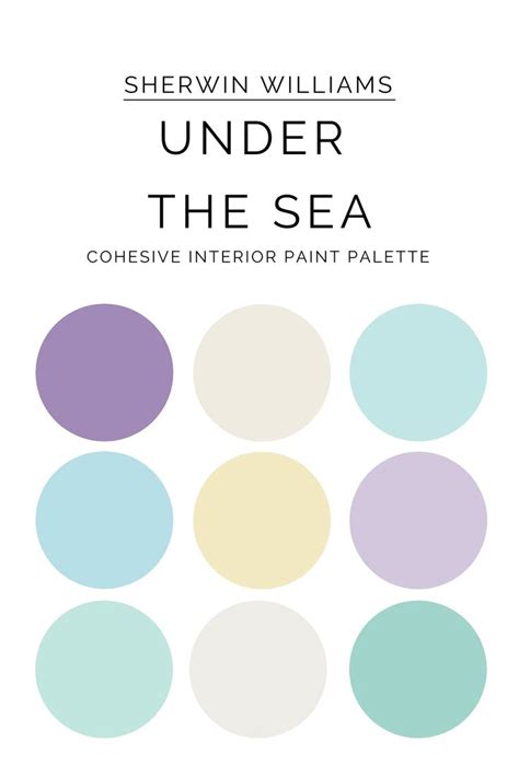 Under The Sea Beach Paint Color Palette House Color Palettes Beach