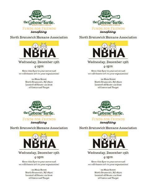 Dine to Donate - Green Turtle Wed Dec 13th - North Brunswick Humane ...