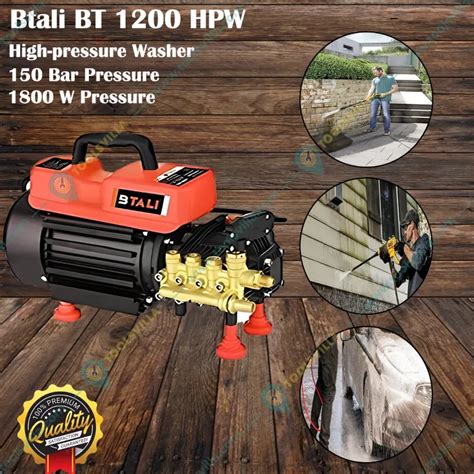 Btali 1800 W 150 Bar High Pressure Washer 12 Lpm Water Flow Bt 1200 Hpw