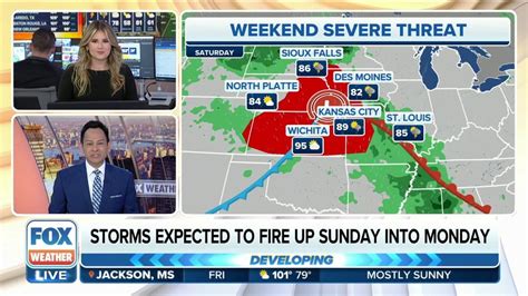 The Daily Weather Update From Fox Weather Weekend Of Severe Weather Expected Across Us Fox