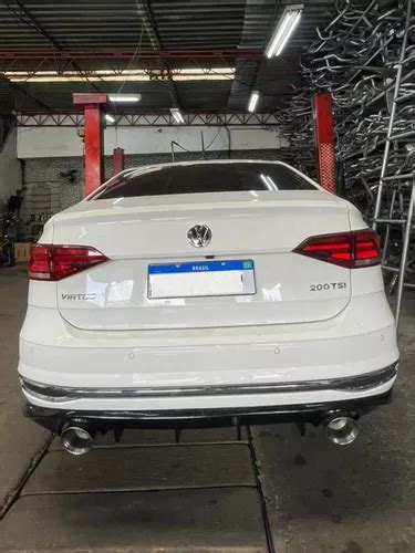 Difusor Spoiler Vw Virtus Sa Da Dupla Estilo Gti Black Piano Frete Gr Tis