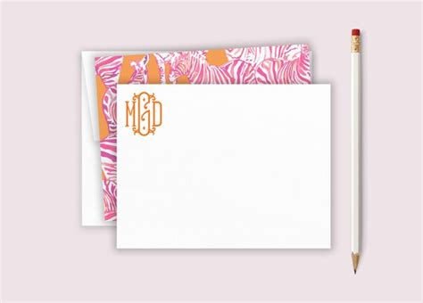 Personalized Stationery Set Custom Zebra Stationery Etsy