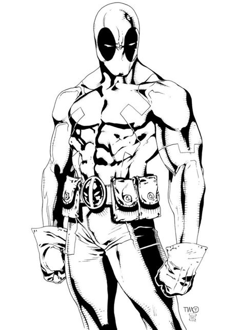 Free Printable Deadpool Coloring Pages For Kids