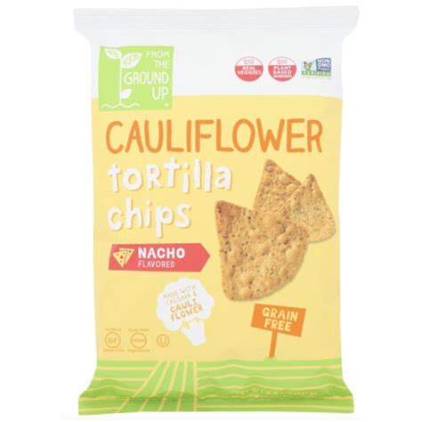 Buy From The Ground Up Cauliflower Tortilla Chips Nacho 45 Oz