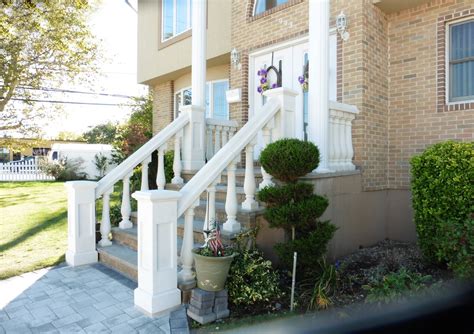 Concrete Balustrade For Front Entrance and Stairs - Craftsman - New ...