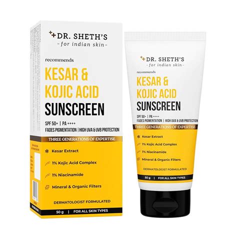 Dr Sheths Kesar Kojic Acid Sunscreen Spf Pa G