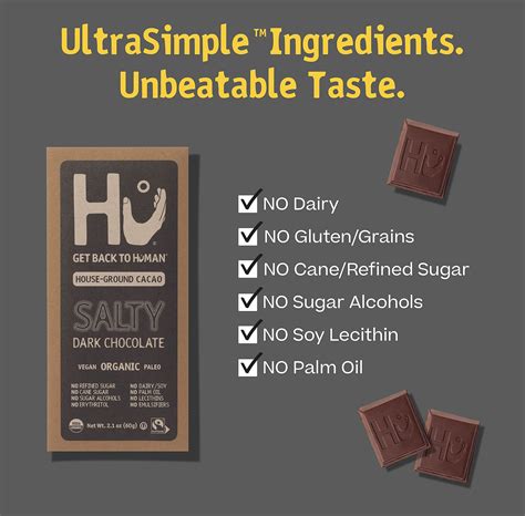 Buy Hu Chocolate Bars Pack Salty Chocolate Natural Organic Vegan