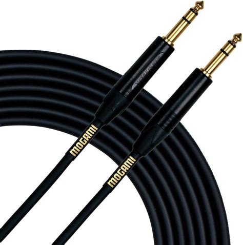 Mogami GOLD TRS TRS 50 Balanced Audio Patch Cable 1 4 TRS Male Plugs