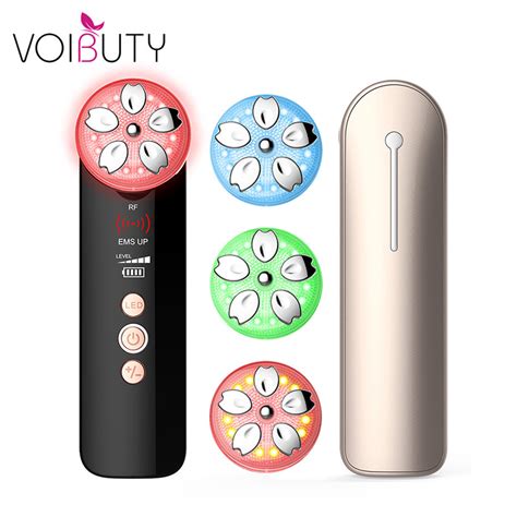 Ems Rf Radio Frequency Led Face Beauty Massager Microcurrent Facial