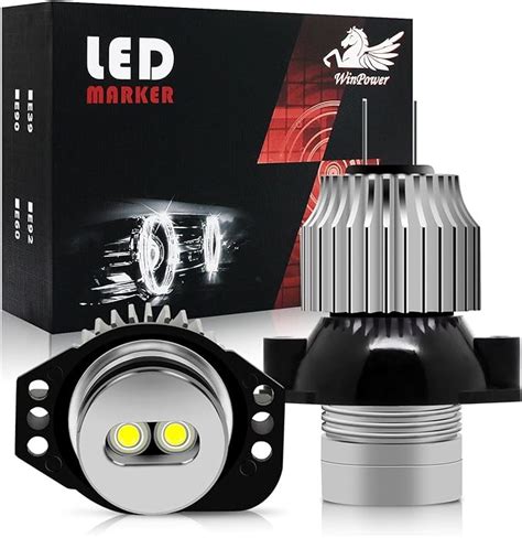 Winpower W Led Faros Angel Eyes Para Coche Cree Canbus No Hay Error