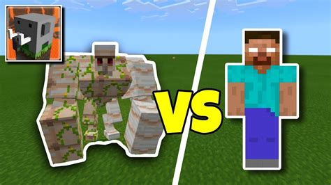 Buffed Iron Golem Vs Herobrine In Craftsman Building Craft Youtube