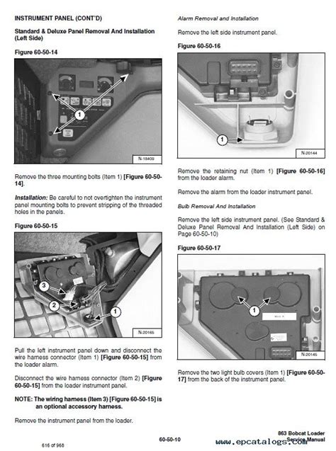 Bobcat 863 863HF Turbo Skid Steer Loaders Service Manual