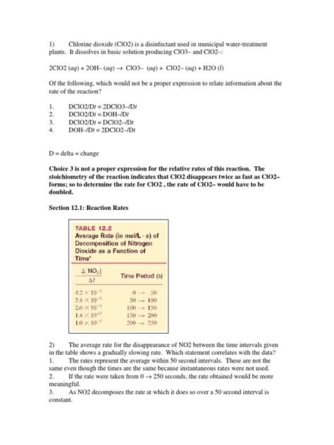 ClO2 For Municipal Water Treatment | PDF | Reaction Rate | Catalysis