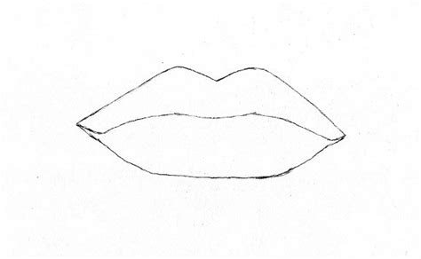 Lips Outline Drawing at PaintingValley.com | Explore collection of Lips ...