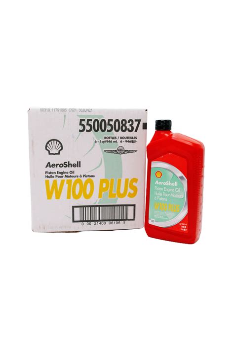 AeroShell W100 Plus Engine Oil 6QTS – Aerocommerce LLC