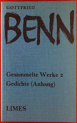 Gottfried Benn Gesammelte Werke In Acht B Nden Band Gedichte