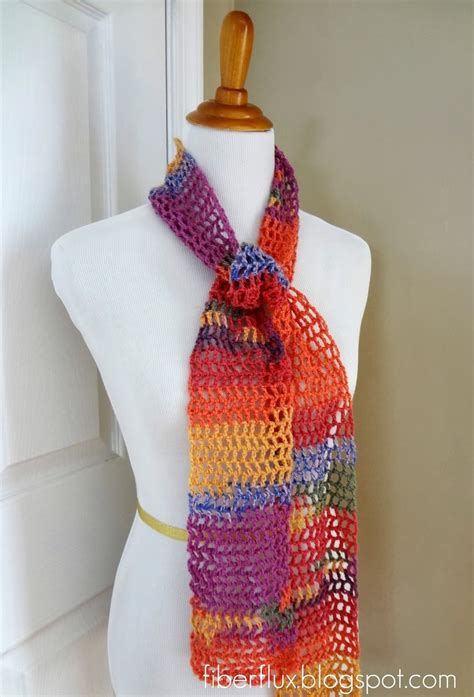 Pretty and Bright Crochet Scarf | AllFreeCrochet.com