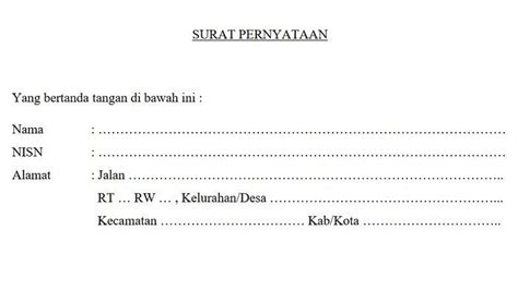 Contoh Surat Pernyataan Sehat PPDB Jateng 2023 Yang Dibuka Hari Ini