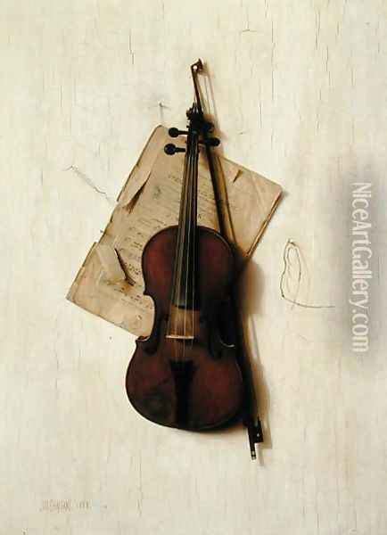 The Old Violin Oil Painting Reproduction By Jefferson David