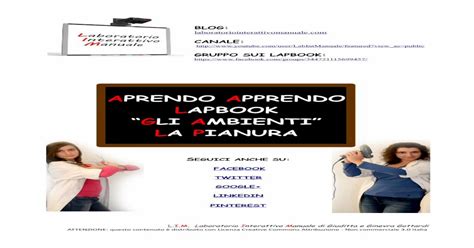 Aprendo Apprendo Lapbook Gli Ambienti La Pianura Il Glossario