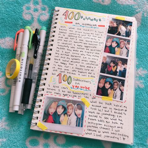 Kpop Journal Bullet Journal Inspiration Scrapbook Journal Art