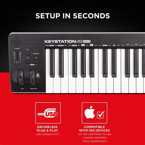 M-Audio Keystation Mini 32 MK3 | Ultra-Portable Mini USB MIDI Keyboard ...