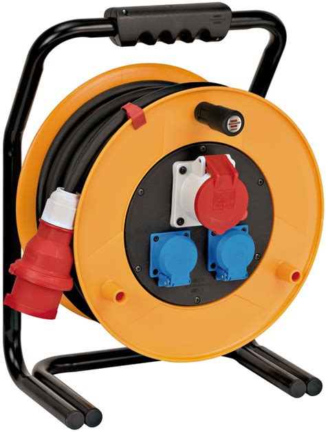 Brobusta CEE 1 IP44 Cable Reel For Site Industry 30m H07RN F 5G2 5