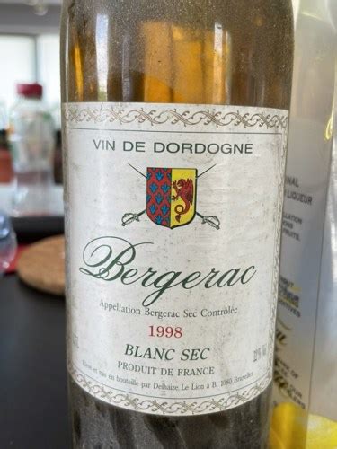 Delhaize Bergerac Blanc Sec Vivino