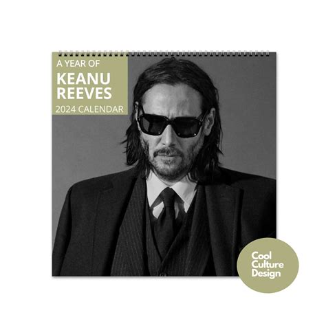 Keanu Reeves Calendar Vol 1 2024 Calendar Wall Calendar Etsy Portugal