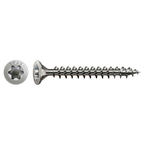 SPAX T Star Plus Countersunk Woodscrew 6 0 X 50mm A2 Stainless